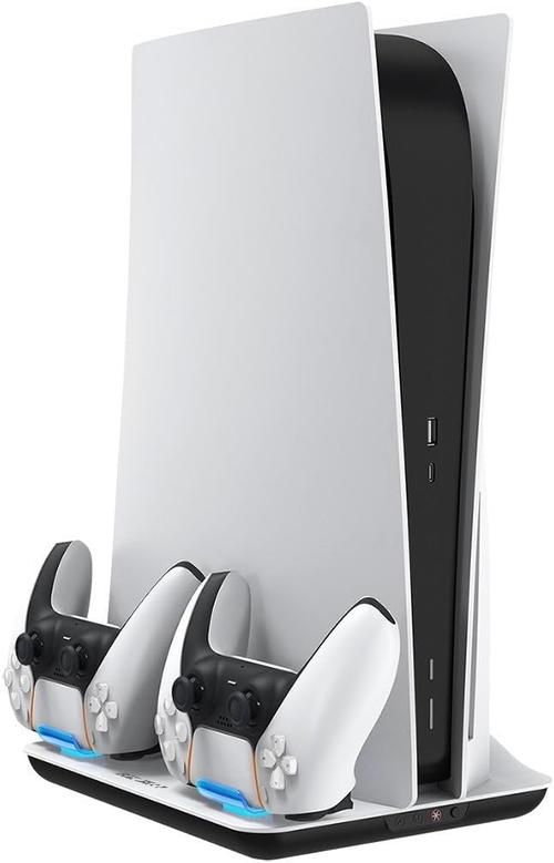 Suport de incarcare controllere PlayStation 5 cu sistem de racire EgoGear SCC5-P5-WH (Alb)