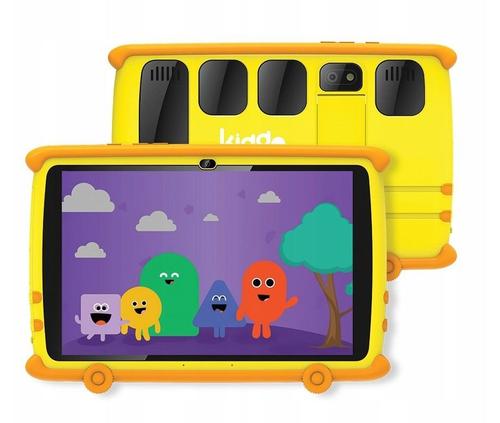Tableta copii KiddoBoo Eight Gen2, Procesor Octa-Core 2GHz, Ecran IPS LCD 8inch, 4GB RAM, 64GB Flash, Wi-Fi, 13MP, Android (Galben)
