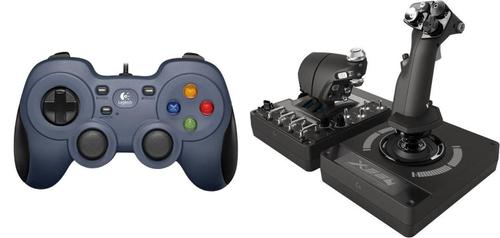 Set Gamepad Logitech F310 (PC) + G X56 Hotas