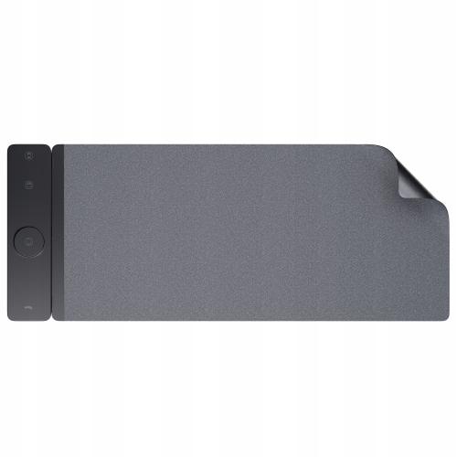 Mousepad, Allity 3in1 cu incarcare wireless 15W, dimensiuni mari, Negru/Gri