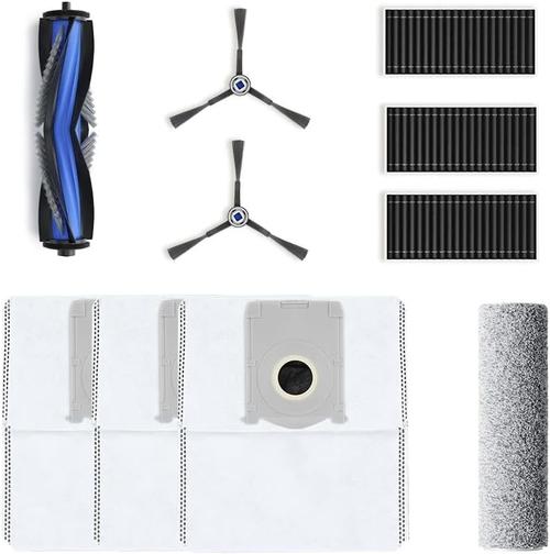 Premium service kit X8 Family Ecovacs, 3 perii, 2 filtre antibacteriene, 3 saci antibact, 3 roller
