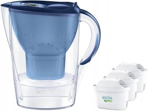 Cana filtranta Brita Marella 2.4 L + 3 filtre Maxtra PRO Pure Performance (Albastru)