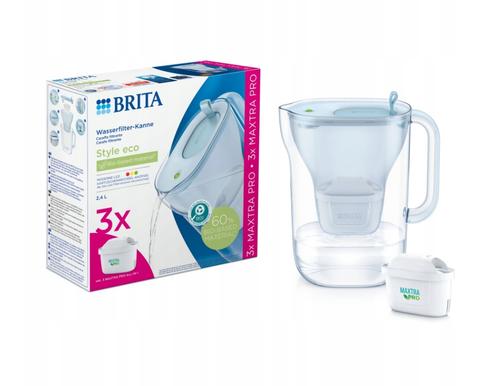 Cana filtranta Brita Style eco 2.4 L, 3 Filtre MAXTRA PRO All-in-1 (Albastru)