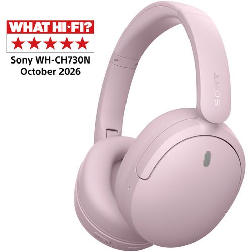 Casti Over the Ear Sony WH-CH730NP, Wireless, Bluetooth, Noise Cancelling, Multipoint connection, Microfon, Egalizator pe 10 benzi, Quick Charge, Autonomie 75 ore (Roz)