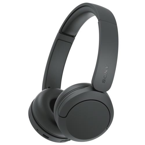 Casti On Ear Sony WH-CH530B, Wireless, Bluetooth, Multipoint connection, Microfon, Egalizator pe 10 benzi, Quick Charge, Autonomie 55 ore (Negru) - Imagine 1
