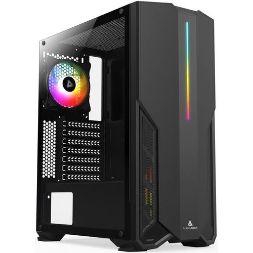 Carcasa ALPHAGEAR Primalist, RGB, Mid Tower, Tempered Glass (Negru)