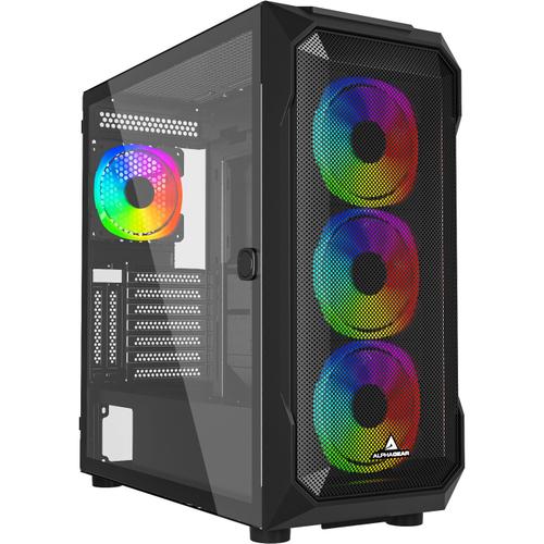 Carcasa ALPHAGEAR Artisan ARGB, Mid Tower, Tempered Glass (Negru)