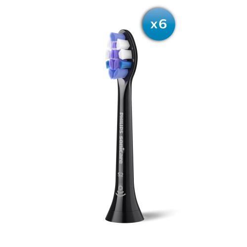 Rezerve periuta electrica de dinti Philips HX6056/88 Sonicare Sensitive, 6 capete (Negru)