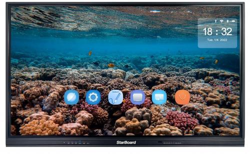 Tabla interactiva SmartBoard 65 QS1-65AOC, 4K UHD (3840x2160), 4GB RAM, 32GB Flash, IR, USB-C, HDMI, Android