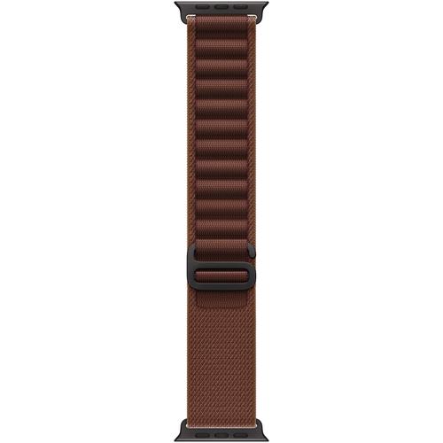 Curea pentru Apple Watch 49mm, Burgundy Alpine Loop, Black Titanium Finish, Medium - Imagine 1