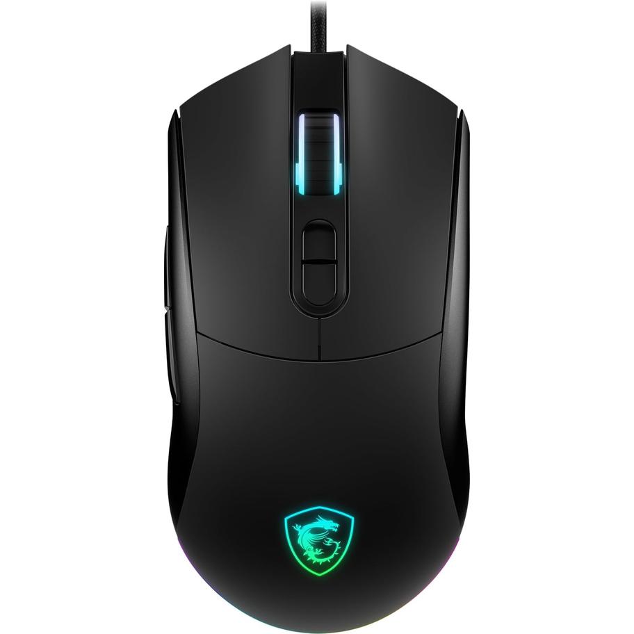 Nou! Mouse Gaming MSI FORGE GM320 , USB , 12800 DPI , RGB , Ambidextru (Negru)