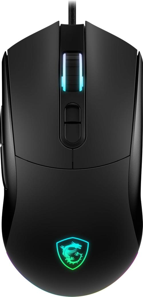 Mouse Gaming MSI FORGE GM320, USB, 12800 DPI, RGB, Ambidextru (Negru)