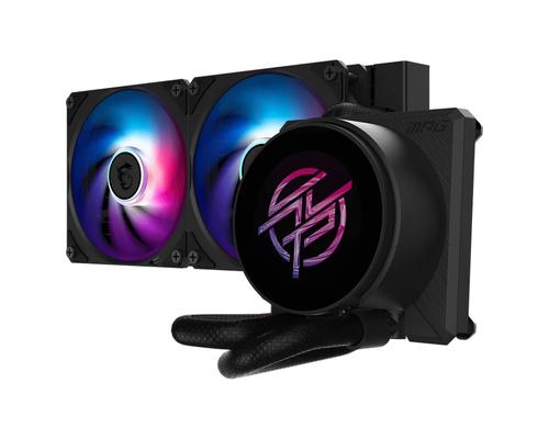 Cooler CPU MSI MPG CoreLiquid P22 240, Racire cu lichid, Ecran IPS 2.1inch, 2000 RPM (Negru)