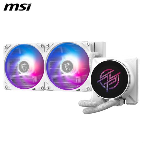 Cooler CPU MSI MPG CoreLiquid P22 240 W, Racire cu lichid, Ecran IPS 2.1inch, 2000 RPM (Alb)