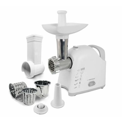 Masina de tocat carne Esperanza Wellington EKM033, 2200W, 3 placi de slefuit de 3/5/7 mm (Alb)