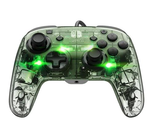 Controller cu fir PDP Afterglow Deluxe+ Audio (500-132-EU), USB, Nintendo Switch, Nintendo Switch OLED, Jack de 3.5mm (Transparent)