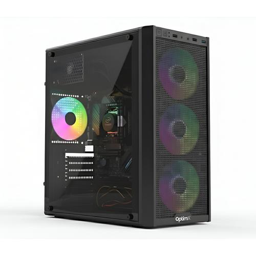 Calculator Desktop PC OptimX Prime Silver V1, Intel® Core™ i5-9500 up to 4.4GHz, 16GB DDR4, 512GB SSD, Intel® UHD Graphics 630