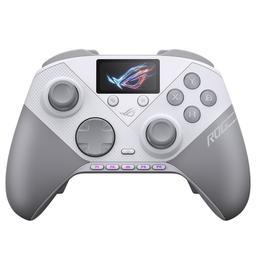 Controller Wireless ASUS ROG RAIKIRI II PRO PC, Bluetooth/RF/USB, USB Type-C (Alb)
