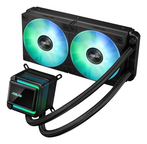 Cooler CPU AIO ASUS WAK LC 240 ARGB, Racire cu lichid, 800-1800 RPM, 2.2 mmH2O (Negru)