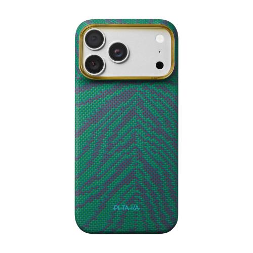 Husa Pitaka pentru iPhone 18 Pro Max, Edge Case, PitaTap™, Breath of Veins, Tidal Blue (Verde/Albastru)