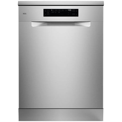 Masina de spalat vase independenta AEG GF6101C2SNM, Seria 6000, 13 seturi, 8 programe, 3 temperaturi, AirDry, Brat Satellite, Afisaj digital, Clasa C, Motor inverter, 60 cm (Inox)