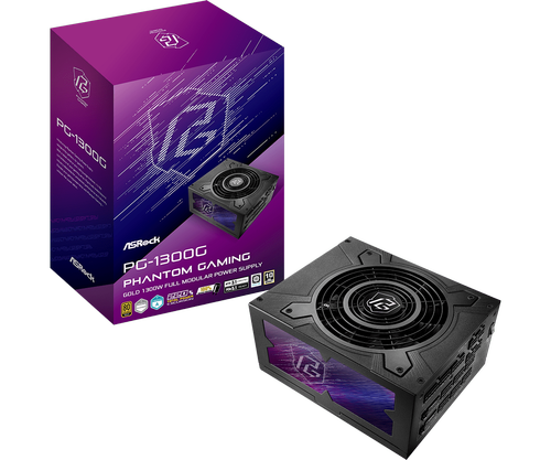Sursa ASRock Phantom Gaming PG-1300G, 1300W, ATX, 80+ Gold, Full Modulara (Negru)