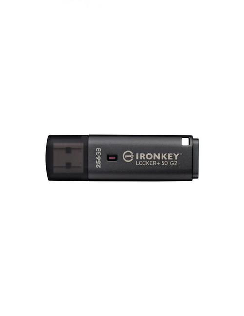 Stick USB Kingston IronKey Locker+ 50 G2, 256 GB, USB 3.2 Gen 1, Negru