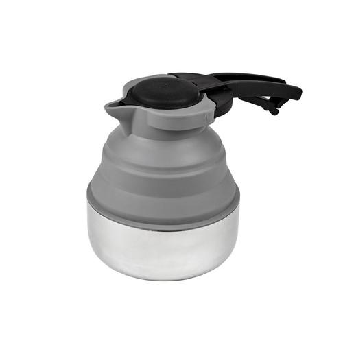 Ceaun camping Platinet PCFK18, pliabil, silicon, 1.8L, 21x14x8,5cm, Gri