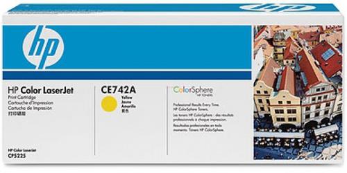 Toner HP CE742A (Galben)