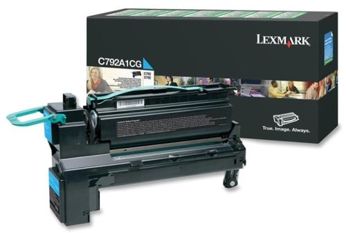Toner Lexmark C792A1CG (Cyan - program return)