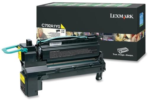 Toner Lexmark C792A1YG (Galben - program return)
