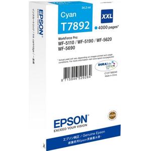 Cartus cerneala Epson T7892 XXL, 4000 pagini (Cyan)