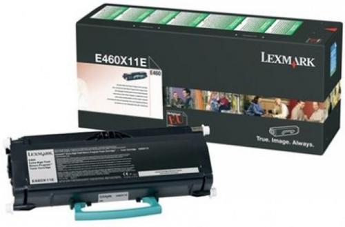 Toner Lexmark E460X11E (Negru - program return)