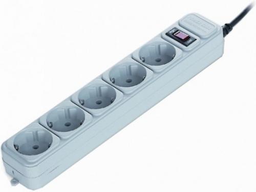 Prelungitor cu protectie Gembird SPG3-B-15C, 5 prize, 4.5 m (Alb)