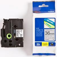 Banda laminata mata Brother TZEM961, 36mm/8m (Negru/Argintiu)