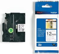 Banda nelaminata Brother TZEN231 12mm/8m (Negru/Alb)