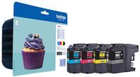 Set cartuse Brother LC123VALBP, 600 pagini (Negru+Cyan+Magenta+Galben)