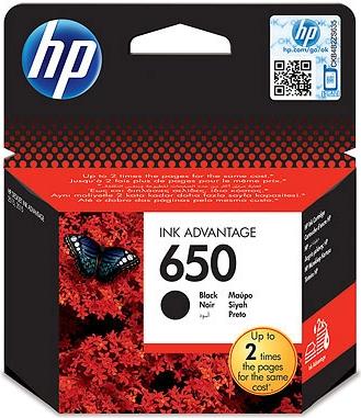 Cartus cerneala HP 650, acoperire 360 pagini (Negru)