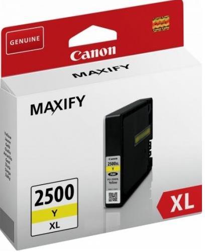 Cartus cerneala Canon PGI-2500XL Y, acoperire 1520 pagini, 19.3 ml (Galben)