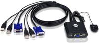 Switch KVM Aten CS22U-A7, 2 porturi USB