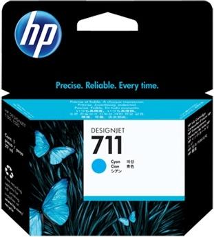 Cartus cerneala HP Designjet 711, acoperire 1000 pagini, 29 ml (Cyan)